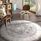World Rug Gallery Traditional Medallion Area Rug 6' 6'' Round Gray MON830GRAY6RND - alternate 1